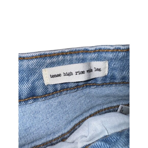 Jessica Simpson Tease High Rise Wide Leg Jeans 30 Light Wash Denim Sexy Boho Y2K - Picture 8 of 11